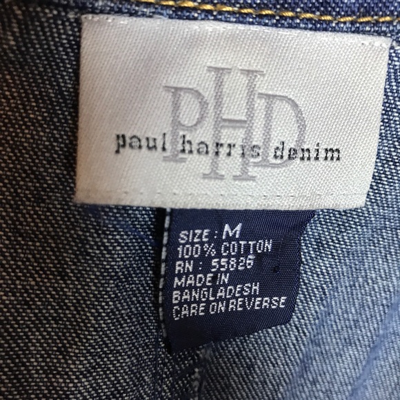 PHD Blue Denim Jacket Blazer Size M - Picture 6 of 6